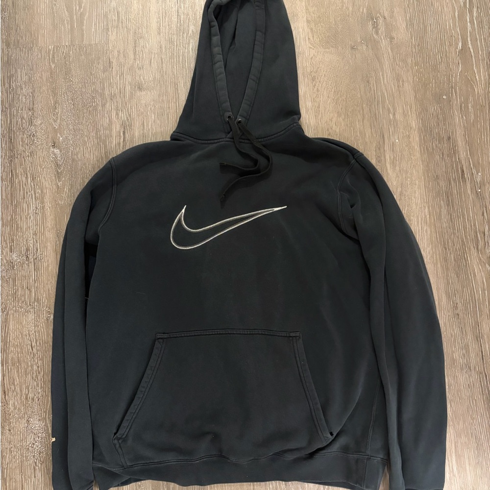 Nike Black Pullover Hoodie with Swoosh